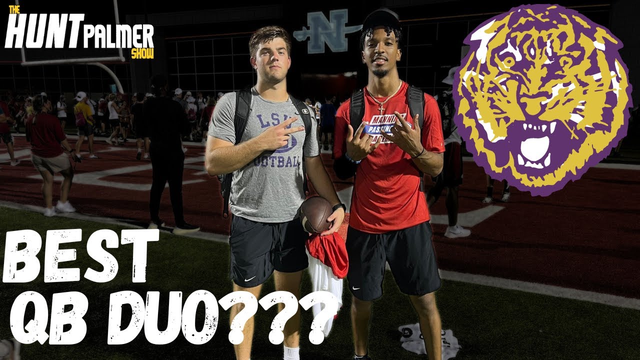 LSU QB's Jayden Daniels And Garrett Nussmeier SHOWED OUT At The Manning ...