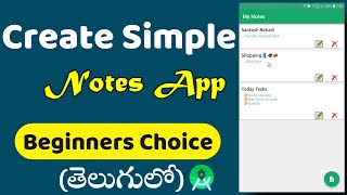 Create Notes Android App Full Tutorial 2022 | Android Studio | SQLite | Kotlin