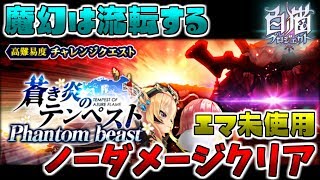 【白猫プロジェクト】 魔幻は流転する 被ダメ20回以下 サブミッション埋める攻略 【蒼き炎のテンペスト】