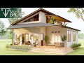 Simple House Design 3-Bedroom Small Farmhouse Idea | 10 x 11.5 Meters