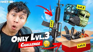 Last Challenge 🤞 Solo Vs Squad Gameplay with 3rd Level Items Only😲Tonde Gamer - Free Fire Max