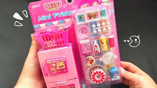 7 minutes satisfying unboxing hello kitty sanrio mini fridge toys | ASMR