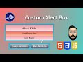 Create a Custom Alert Box using HTML, CSS & JavaScript | Customized Dev