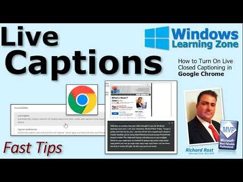 How to Use Live Captions (Closed Captions) in Google Chrome for Windows 10, 11