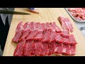 a5等級松阪牛ササミを焼肉用に切ってみる