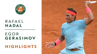 Rafael Nadal vs Egor Gerasimov - Round 1 Highlights | Roland-Garros 2020