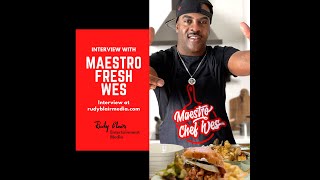 Intv w 2023 Juno Award Nominee Maestro Fresh Wes on his Fibe TV1 cooking show “Maestro Chef Wes