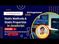 Static Methods & Static Properties Topic in JavaScript | JavaScript OOP - W3 Programmer #oopsconcept