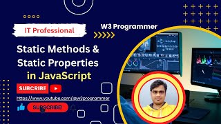 Static Methods & Static Properties Topic in JavaScript | JavaScript OOP - W3 Programmer #oopsconcept