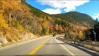 [4K] Fall Foliage Driving in White Mountain National Forest with Relaxing Musing_New Hamphsire