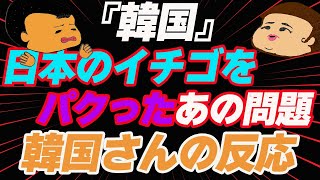 韓国さん　日本のイチゴをパクったあの問題　韓国さんの反応