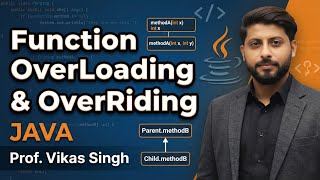 Function OverLoading & OverRiding | Java | Vikas Singh in Hindi