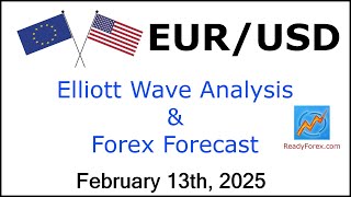 EUR USD Elliott Wave Analysis | Forex Forecast | February 13, 2025 | EURUSD Analysis Today