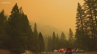 Caldor Fire jumps highway 50 near Kyburz in El Dorado County