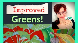 How to Mix Green Watercolor (IMPROVE your Tube Greens)