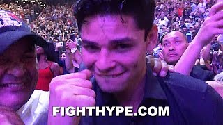RYAN GARCIA WATCHES "ICON" PACQUIAO LIVE FOR FIRST TIME & GETS SO FIRED UP, LETS HANDS FLY