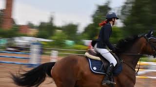 Sindija and Evrika 100cm at Valmiermuižas Cup 2020