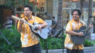 Na Mele No Na Pua with Ho'okena Live at Waikiki Beach Walk on 2/21/2016 #outriggermele