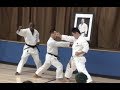 Nemoto Sensei explains kumite drill using backfist