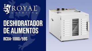 Deshidratador de alimentos Royal Catering RCDA-1000/59S | Presentación de producto 10011616