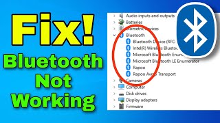 How To Fix Bluetooth is Not Working /Connecting to Mobile/Headphone/Speaker - Solve Bluetooth Issues