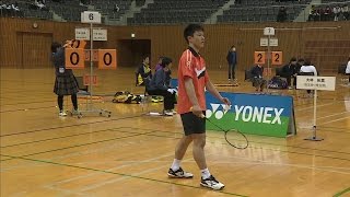 大林 拓真（埼玉栄・埼玉県） vs 一井 亮太（水島工業・岡山県） MS 準々決勝 高校選抜バド2017