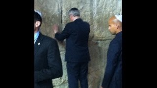 Prime Minister Stephen Harper Visits the Western Wall (Kotel) Jan 21 2014