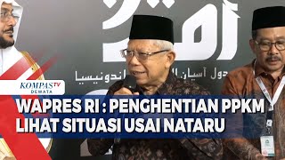 Wapres RI: Penghentian Ppkm Lihat Situasi Usai Nataru