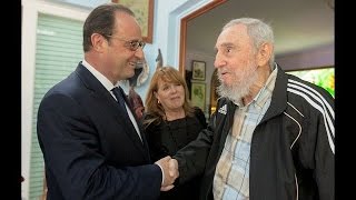 Encuentro “histórico” entre Fidel Castro y Hollande