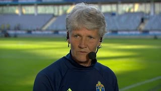 Sundhage efter Sveriges 6-0-kross - TV4 Sport
