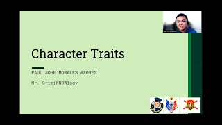 Character Traits | Character Formation 1: Nationalism and Patriotism | BS Criminology