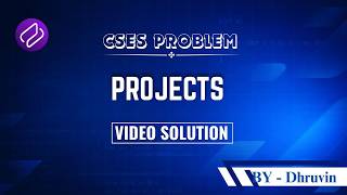 CSES - Projects | Problem Solving | Competitive Programming | DSA