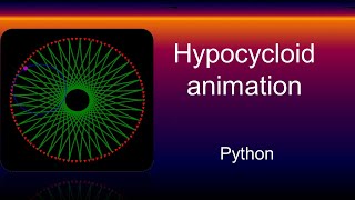 Math Animation - Hypocycloid in Python Matplotlib | Engineering Drawing