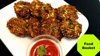 ক্রিস্পি ক্যাবেজ হ্যাশ ব্রাউন||Crispy Cabbage Vegan Hash Browns Recipe|Hash Brown Recipe|Food Basket