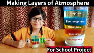 Amazing Science Experiment to Show Layers of Atmosphere | Easy Science Project For School Students