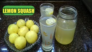 నిమ్మరసం తో చక్కెరపాకం | Lemon squash in telugu |  Lemon sugar syrup recipe in telugu |