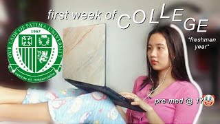 first week of freshman year as a medtech student 💉🔬 | college online classes (philippines)