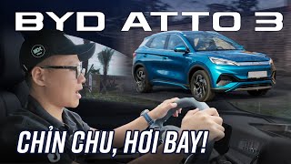 Hết ga BYD Atto 3: Vô lăng tốt, treo vững, tăng tốc hơi bay xe