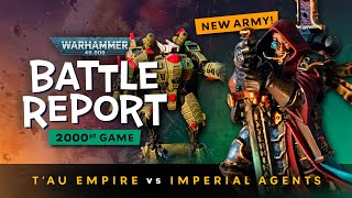 New Codex Monday! Imperial Agents vs Tau Empire Warhammer 40K Battle report