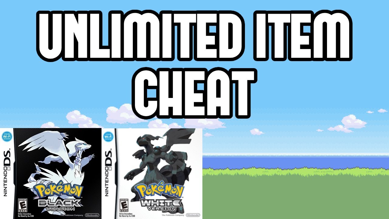 Unlimited Items Cheat In Pokemon Black & White (Action Replay Code ...