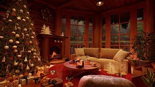 #Christmas Tree  and #Rain sound with a Fireplace and Christmas  for your relaxation, study,8hours
