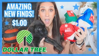 DOLLAR TREE HAUL | WITH MY NEW PUPPY | AMAZING $1.00 CHRISTMAS FINDS