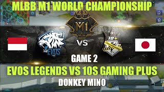 EVOS Legens (Indonesia) vs 10S Gaming Plus (Jepang) • Game 2 | Grup D M1