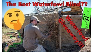 Alps Outdoors A Frame Duck Blind Review - Waterfowl Givewaway!!!  Alps Outdoorz #ducks #hunting