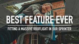 The BEST FEATURE for our van! | Dometic Midi Heki Rooflight | silvervanproject