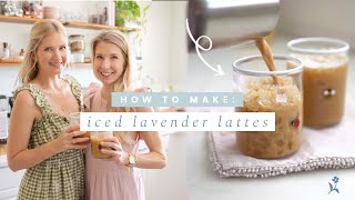 how to make a Honey Lavender Iced Latte | quick and easy recipe tutorial