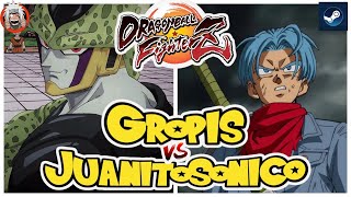 DBFZ Gropis vs JuanitoSonico (Baby2, Cell, Frieza) vs (A18, GokuSSB, Trunks)