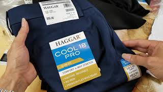 (3) ASMR New HAGGAR COOL 18 PRO Slim Fit Pants!