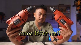 bor murah kini semakin bagus!! - tes dan review bor kabel 10mm Glendic GL10RE keyless & iron chuck