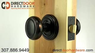 Emtek Norwich Knob With Regular Rosette in Oil Rubbed Bronze